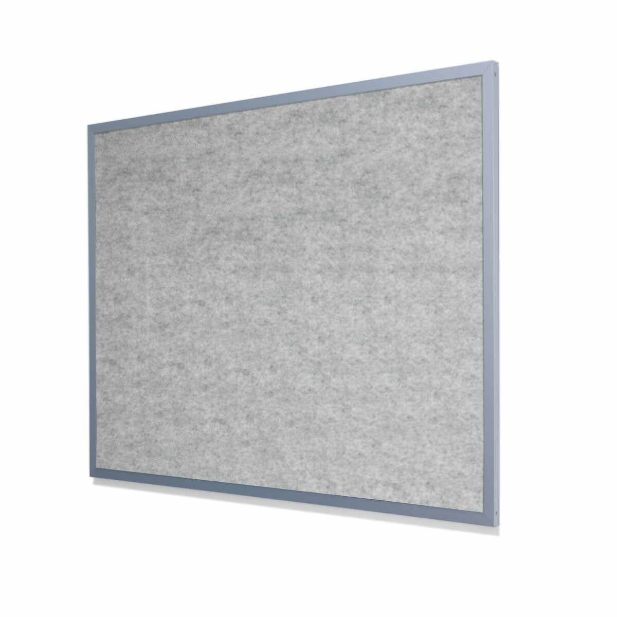 Chrome Velour VELCRO® Compatible Cork Board with Heavy Aluminum Frame